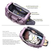 Travel Bag Large Capacity Weekender Carry On Duffle Bags with Shoe Compartment Sports Fitness Bags for Women Shoulder Bag 2