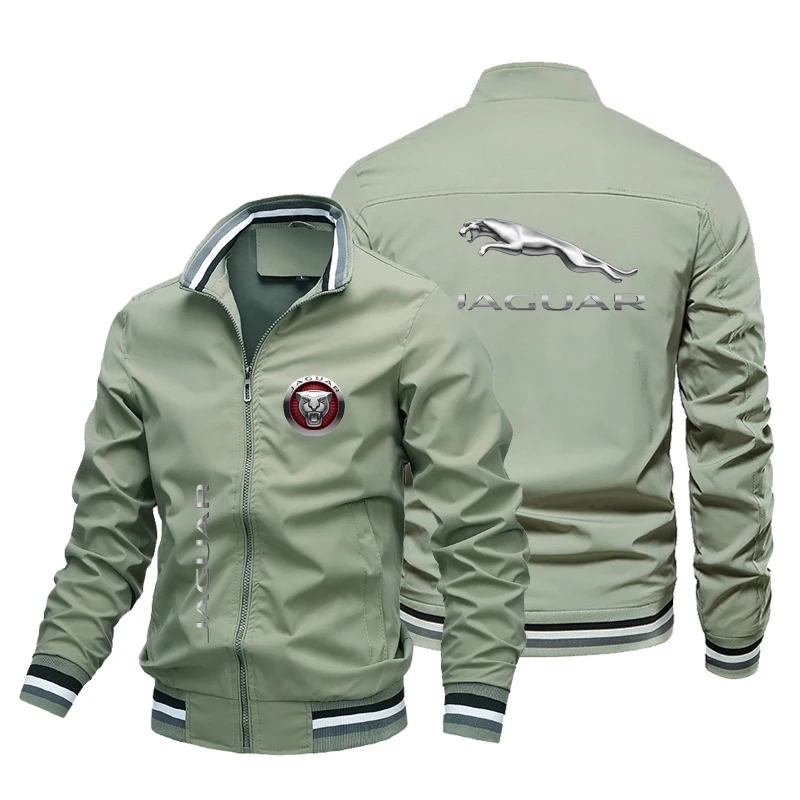 Men's MOTO Jacket Jaguar Car Printed Women's Jacket Fashion Campus Outdoor Sportswear Men's Coat Windbreaker cycling jacket