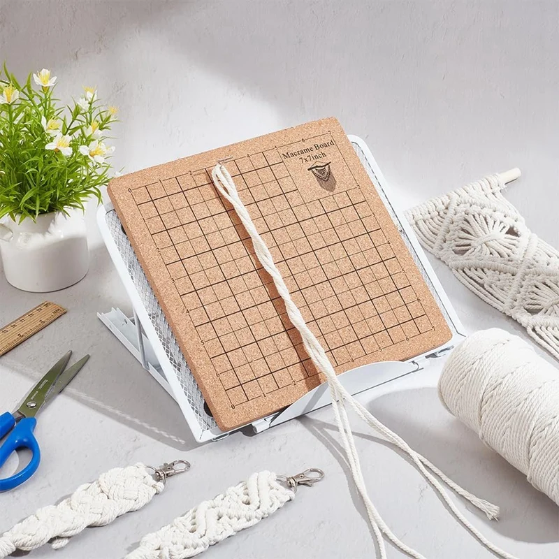 A74P-8X8 Inches Lace Board Set Lace Boards And Pins With Adjustable Stand Tools Supplies Knitting Craft Assistant Board