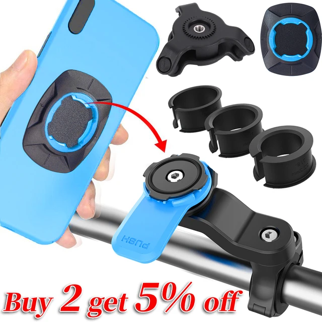 Motorcycle Bike Phone Holder Stand  Quad Lock Support Telephone Moto -  Lock - Aliexpress