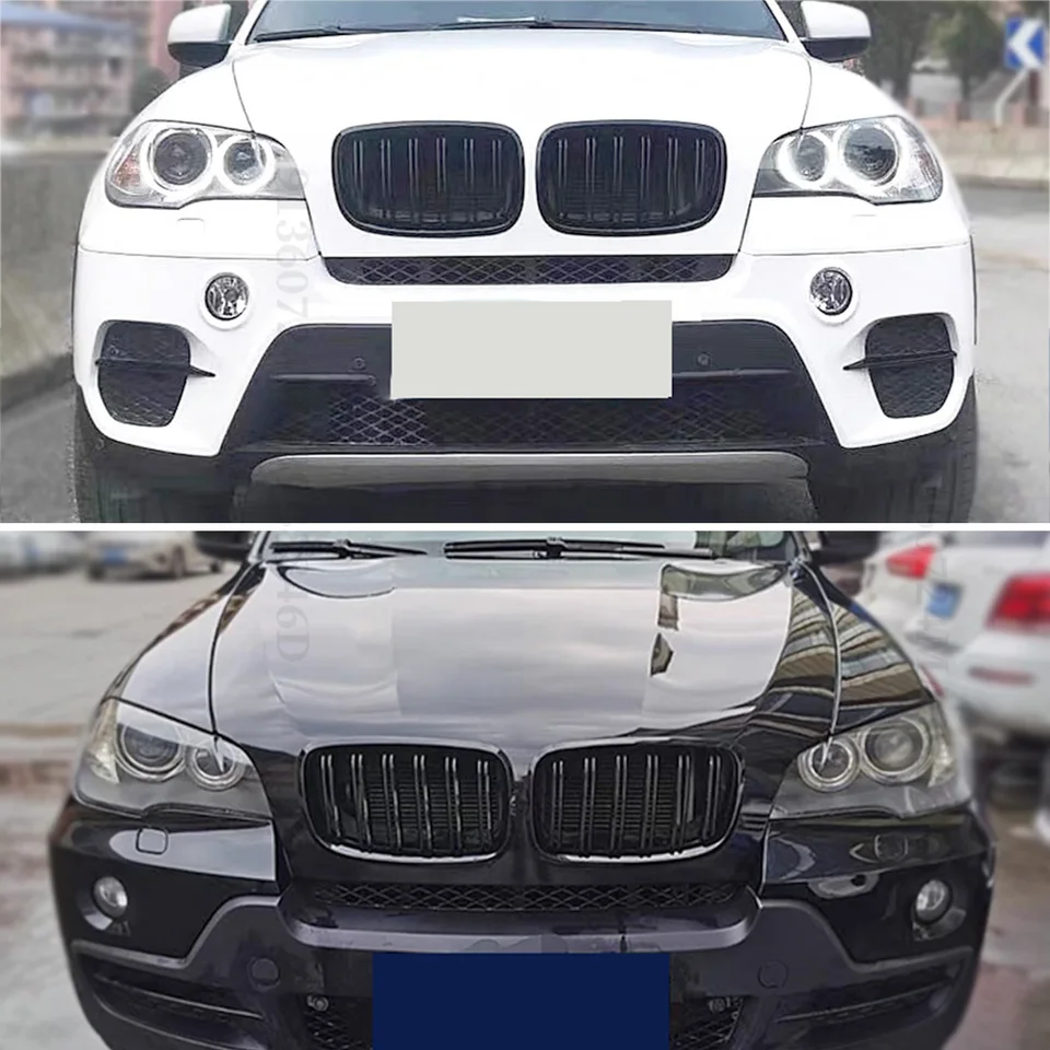 Grille De Calandre Avant Pour BMW X5 E70 2011-2013 – Kit Garniture Pare-chocs, Référence 51117222859/860