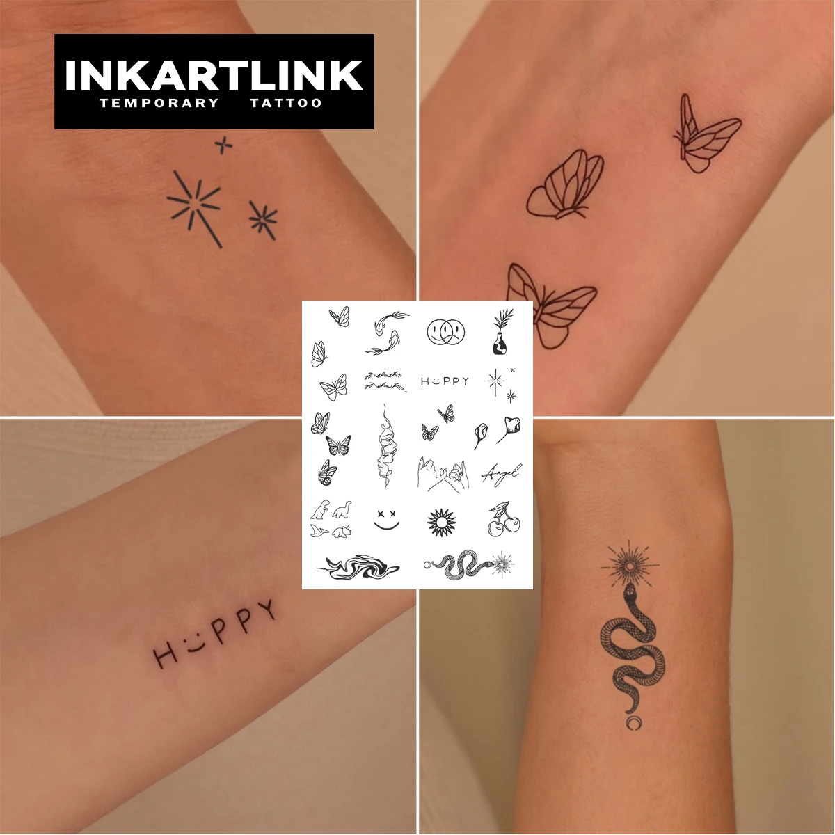 Mini pattern Temporary Tattoo,Lasts To 15 Days New Technology Magic Waterproof Semi Permanent Sticker. 2