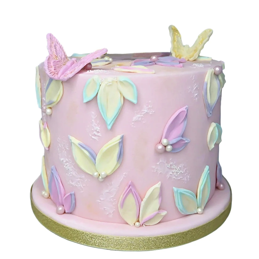Blütenblatt Blumen blatt Silikon form Sugar craft Schokolade Cupcake Backform Fondant Kuchen Dekorations werkzeuge – Detail 3