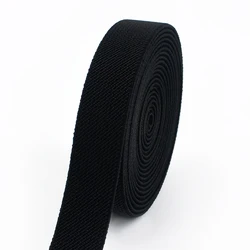 Versatile Black Elastic Nylon Band for DIY Sewing & Garment Projects (Black)