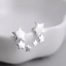 

1 Pair 3 Stars Ear Studs Elegant Jewelry Exquisite Cute Lightweight Stud Earrings for Wedding