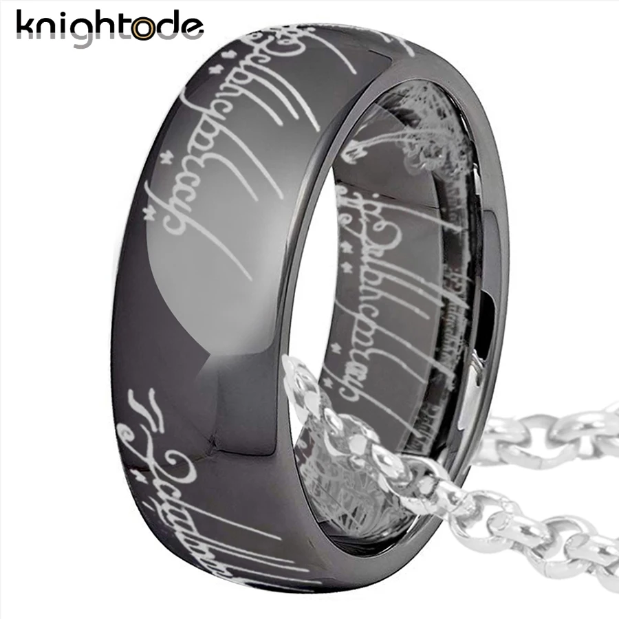 High Quality Tungsten Carbide Rings Top Engraving Three Colors To Choose Beveled Edges Polished Comfort Fit