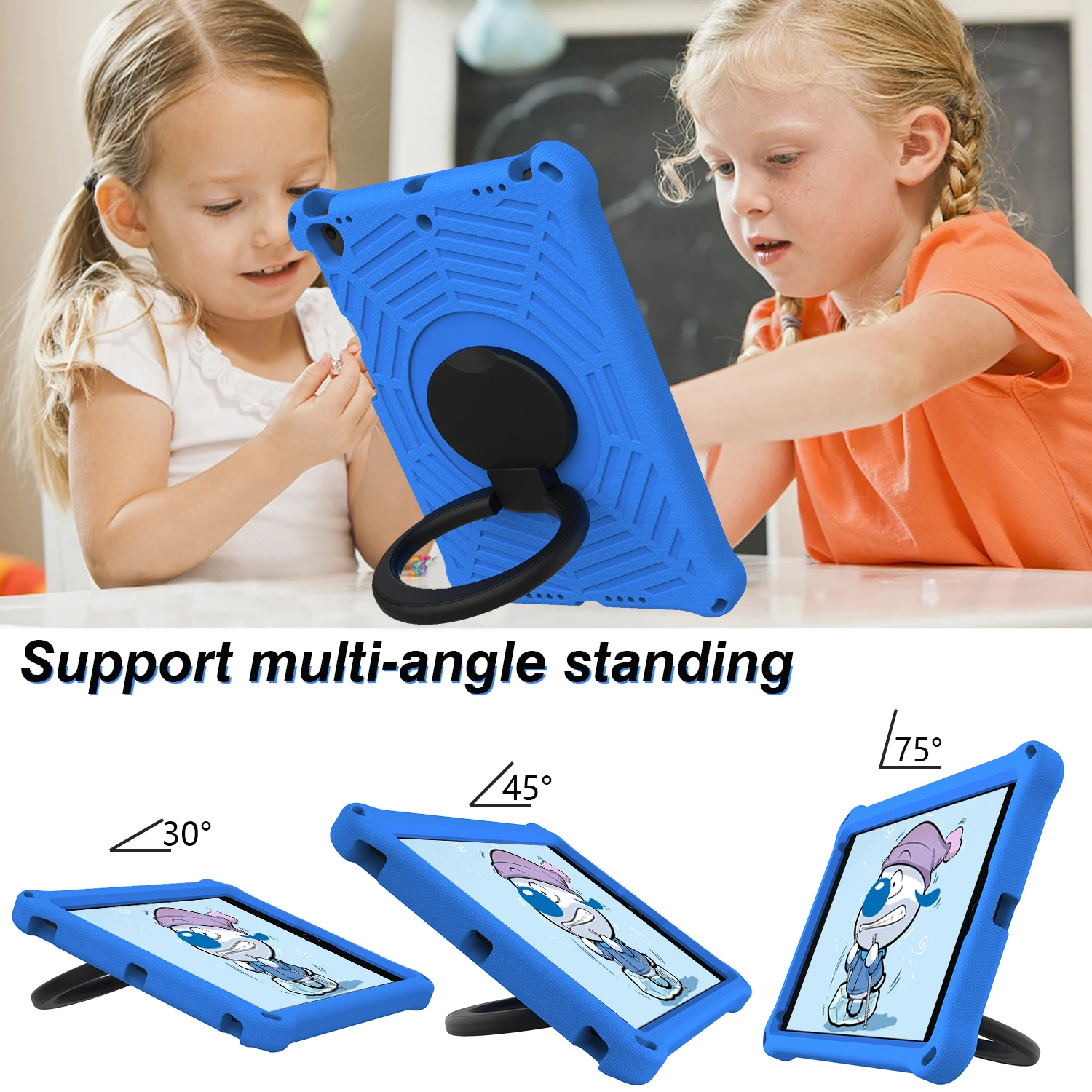 para Ipad 10.2 2023 °2023 ° 2023 ° ar 10.9 10 ° 2023 Pro 9.7 11 2023 Mini Case Eva Kids Safe Stand Tablet Capa - Imagem 6