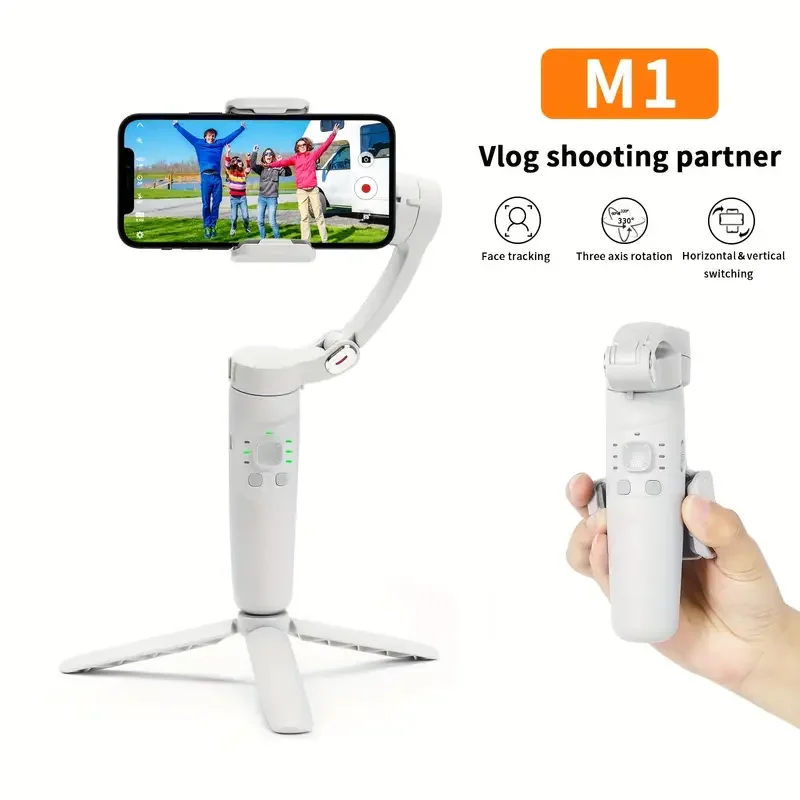 360 Rotation Gimbal Stabilizer Selfie Stick Desktop tracking gimbal For Smartphone live camera gimbal stabilizer phone stabilizer selfie stick