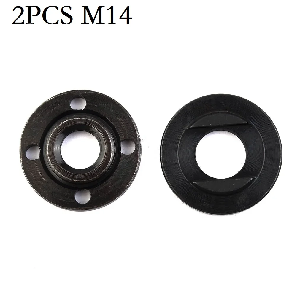 

2Pcs M14 Thread Replacement Grinder Metal Angle Grinder Fitting Power Accessory Inner Outer Spindle Thread Flange Nut Power Tool