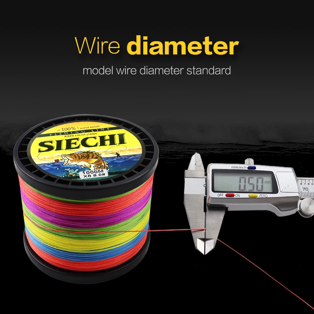 Fishing Line SIECHI 300M 500M 1000M 4 Strands Multifilament Fishing line Carp Fishing 12 15 20 30 38 43 52 62 83lb Cord for fishing
