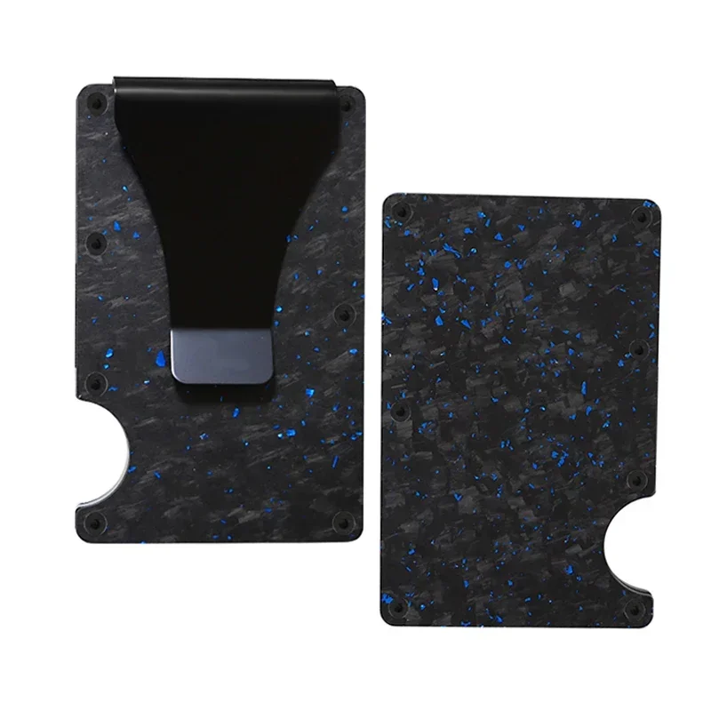 Carbon Fiber Minimalist Slim Credit Card Holder Wallet Carteira for Men Cartera Tarjetero Hombre RFID Cashback Cardholder Case Best Sellers In Luggage, Bags