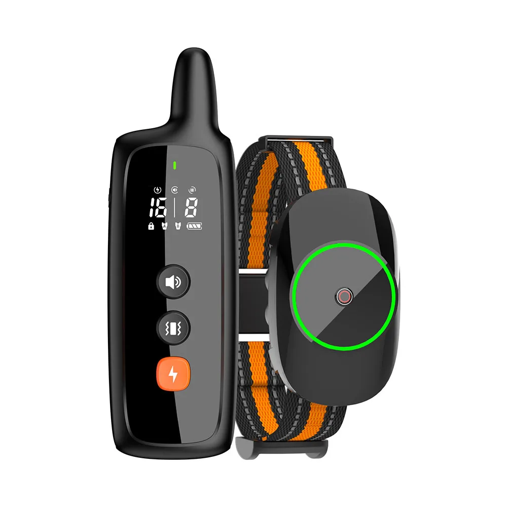 New Color Screen Pet Collar Anti-Barking Dog Training Device Dog Supplies Training Device Electric Shock Barking