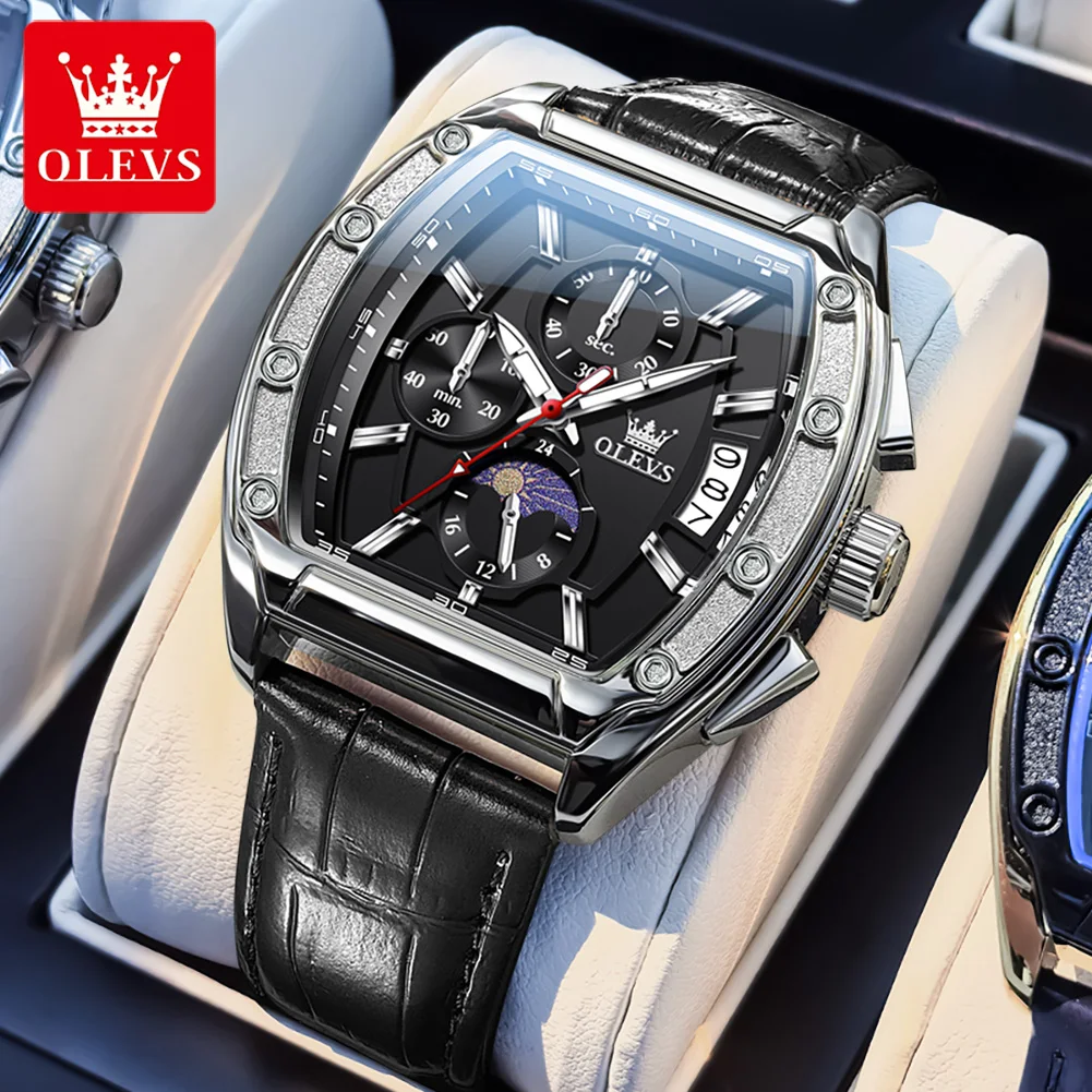 Leather Silver Black