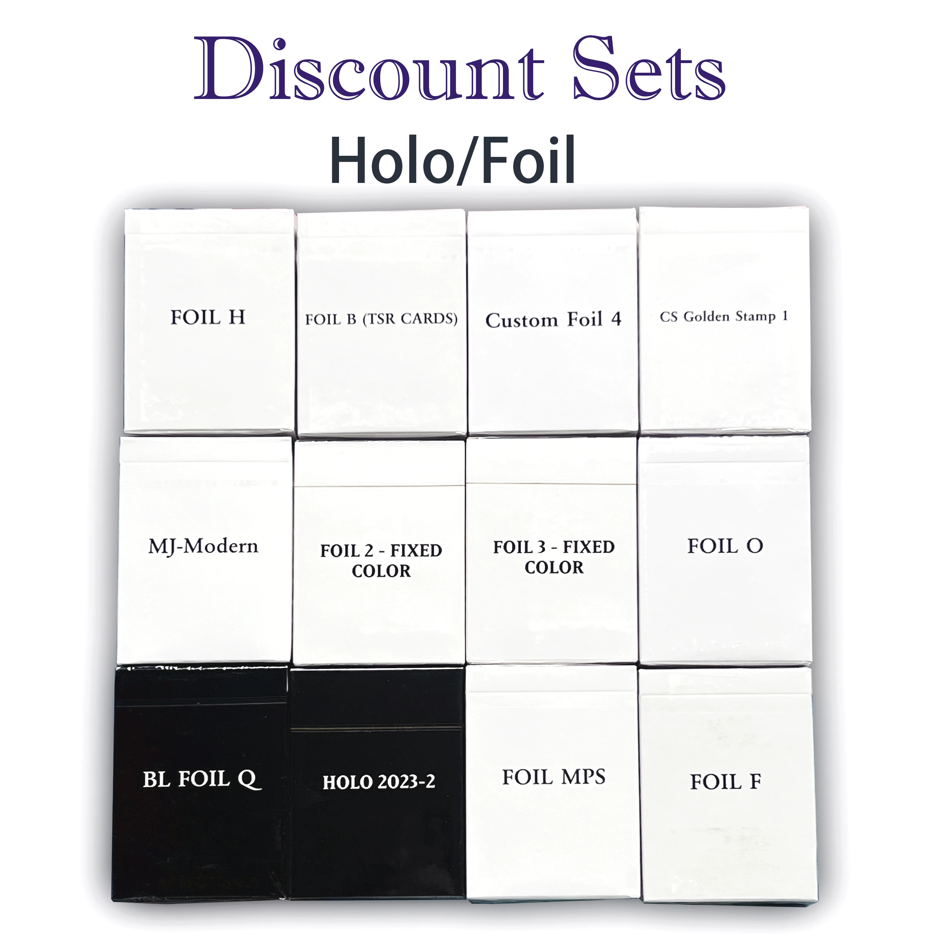 TCG WHOLE SETS Black Core Holo/Foil Sets Black Lotus PROXY Playing Custom Poker Cards Board Games Proxies playing cards