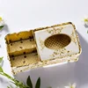 1Pcs Victorian Decor Facial Tissue Box Holder Cover Bathroom Office, Silver Plastic Tissue Holder 2