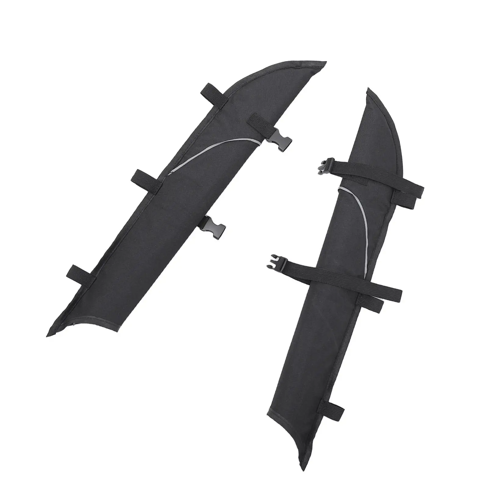 2x Universal Kayak Paddle Scabbards with Reflective Trim Oxford Cloth Fixing for