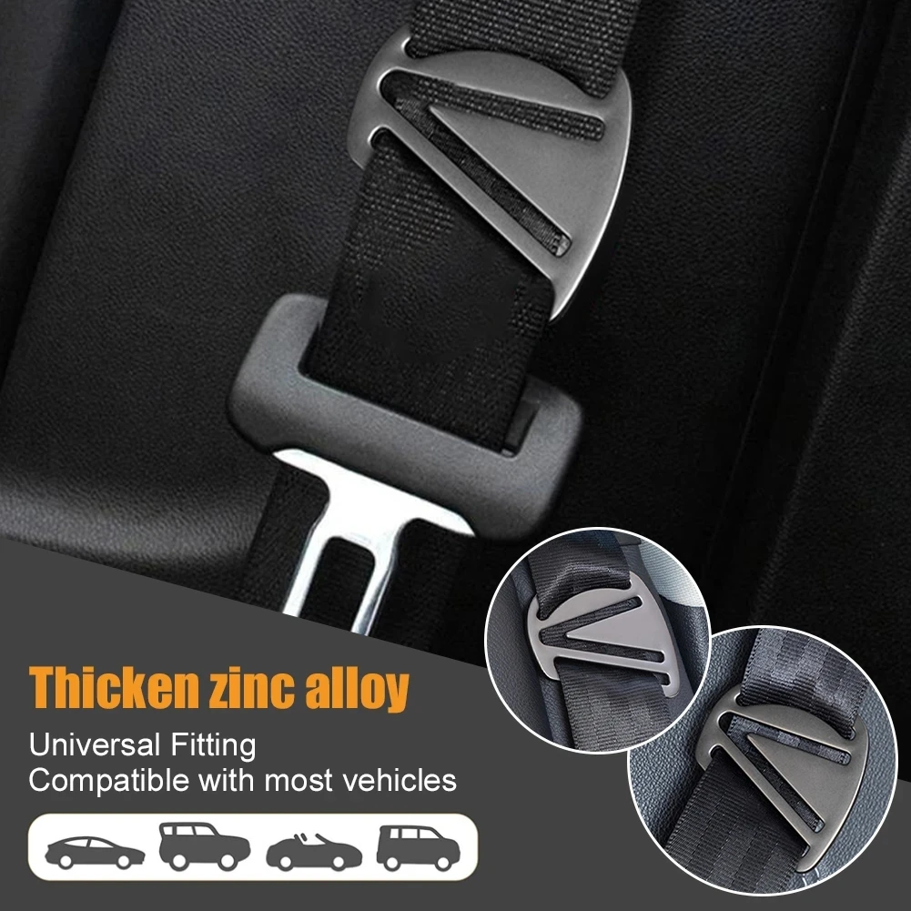 Car Seat Belt Adjuster Clip Retainer Neck Strap Metal Positioner Lock Safety Stopper Accessory for Children Kids