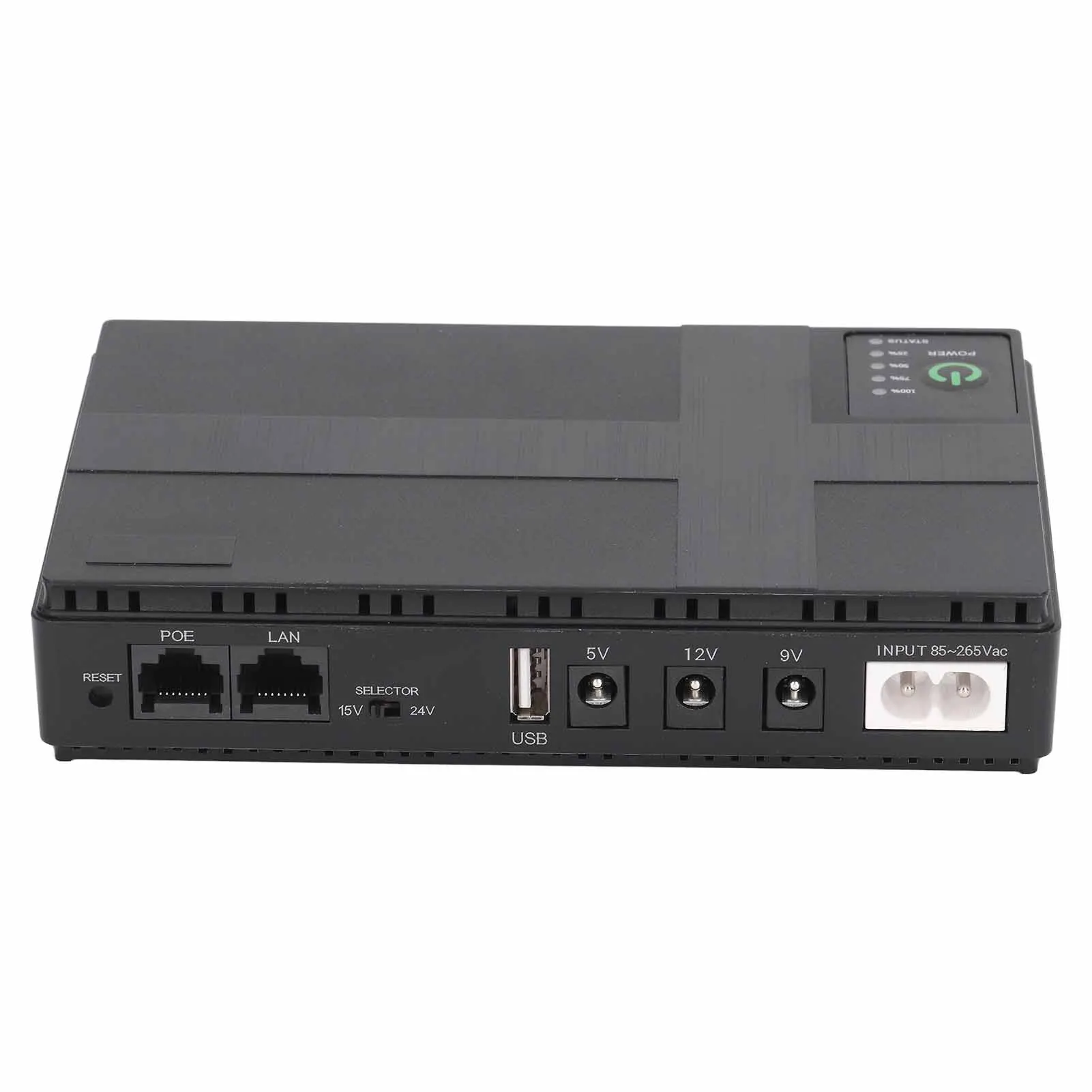 Uninterruptible Power Supply 5V 9V 12V 2A Multiple Protections 10400mAh POE 15V 24V 1A Mini UPS 85-265V High Safety for Camera