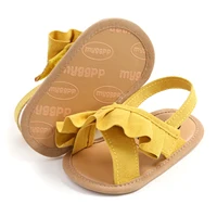 pudcoco Baby Girl Summer Sandals, Cute Ruffle Flats Non-Slip Soft Sole Infant First Walkers 5