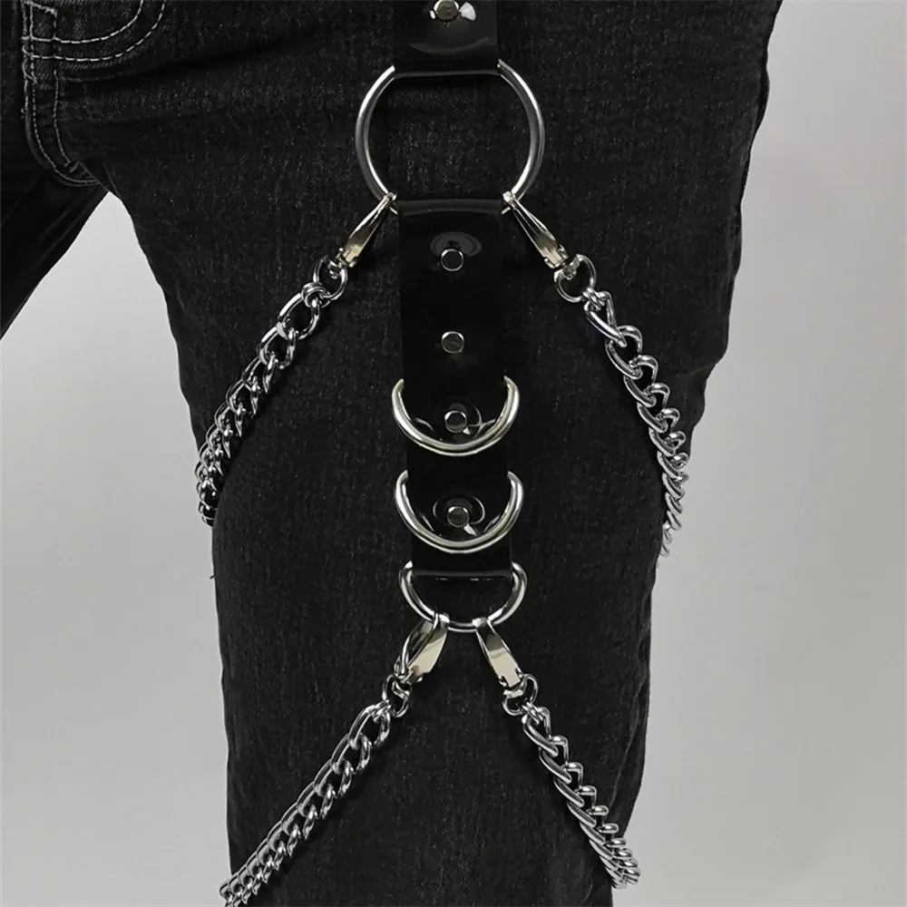 Leather Leg Harness Goth Thigh Harness Straps Sexy Garter Belt Bdsm Bondage  Body Suspenders for Jeans Pants Men Accessories - AliExpress