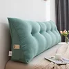 Soft Korean Velvet Triangle Pillow Big Cushion Home Bedroom The Bed Removable Washable Tatami Sofa Pillow Lumbar Backrest Cojin 1