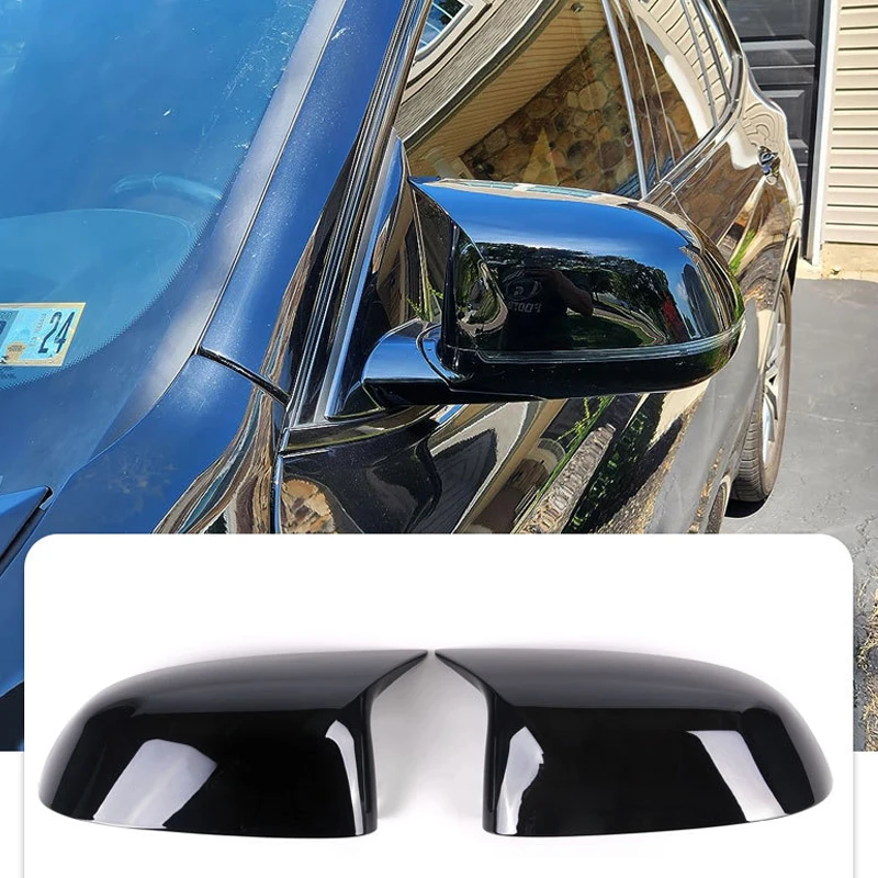 BMW X3 G01 X4 G02 X5 G05 X6 G06 X7 G07 차량용 글로스 블랙 ABS 리어뷰 미러 커버 캡 (자동차 개조 액세서리)