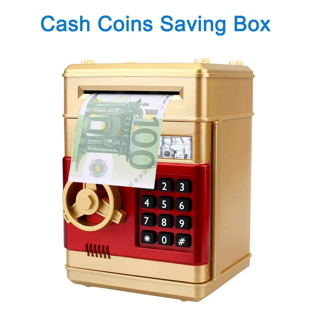 ATM 번호 자동 예금 자동 스크롤 종이 지폐 선물, 현금 동전 절약 상자, 전자 돼지 저금통