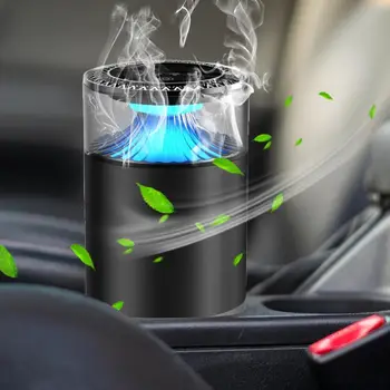 Smart Car Air Freshener Rechargeable Car Aroma Diffuser Cloud Mist with Sound Pickup Lamp RGB Light for Auto Interior Decoration 4