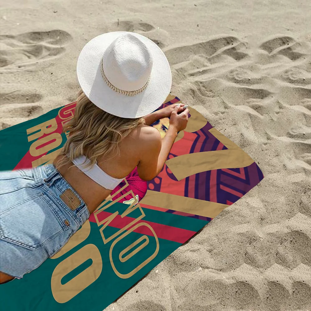 C-Cristiano R-Ronaldo C-CR7 Microfiber Printed Beach Towel Mountain Climbing Yoga Beach Swimming Running Absorbent Soft Towel 4