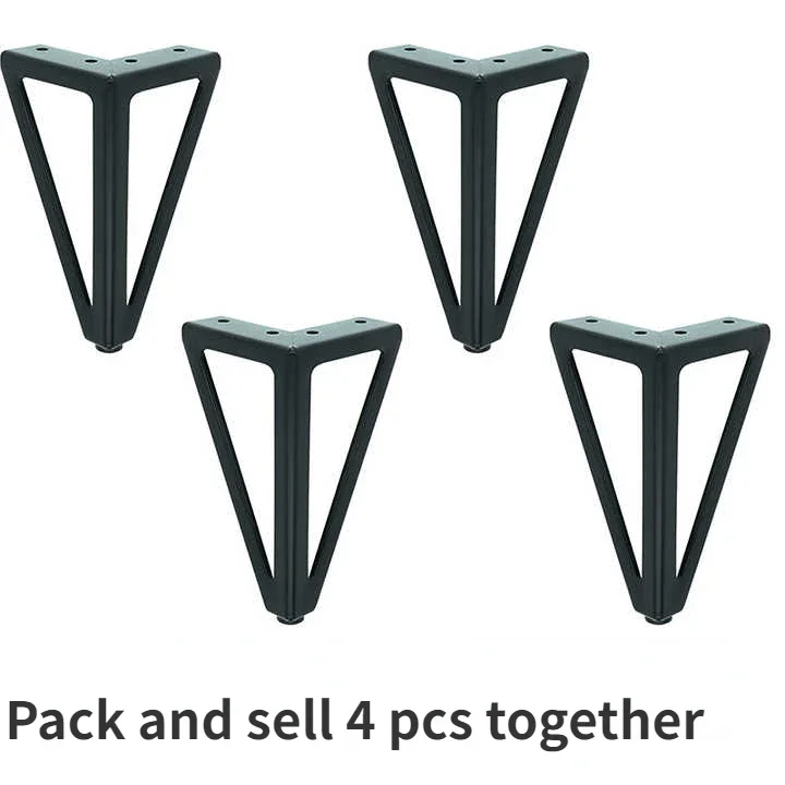 4 adet Diy mobilya Metal masa ayakları çekyat ayakları Tv standı dolap ayakları Modern siyah altın yedek firkete bacaklar bacaklar