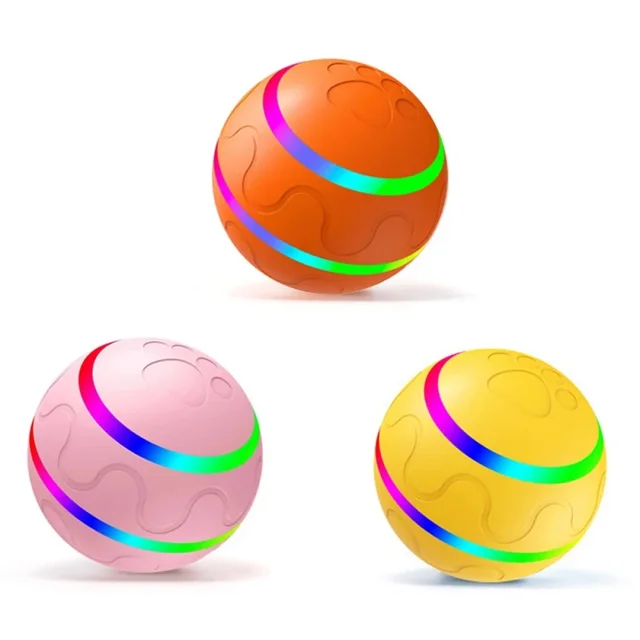 Smart Interactive Pet Ball Remote Control Flashing Rolling Jumping Rotating Waterproof Dog Chew Toy Ball for Aggressive Chewers 6