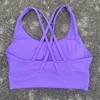 Solid Color Fitness sport Bra Women Cross soft high strength Tight Top Comprehensive Training Gym Yoga Underwear With Chest Pad 3