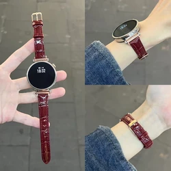 Stylish Leather Loop Strap - Premium Fashion Band for Smartwatches, Available in Multiple Sizes (Wine red)