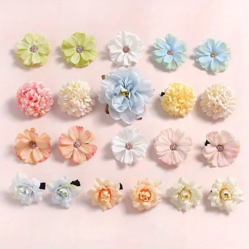 혼합 장미 인공 꽃 실크 가짜 꽃 머리 홈 룸 장식 웨딩 장식 DIY 공예 갈 랜드 선물 액세서리