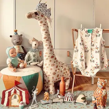 Giraffe Stuffed Plush doll Simulation Giraffe Sleeping Doll Toy For Baby Room Decoration Girls And Boys Birthday Gift 3