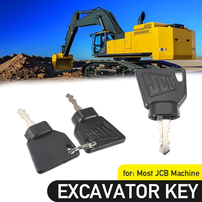 

2 Pcs Ignition Stainless Steel Key For Switch Starter Promotion New Brand Hot Sale For JCB 3CX Parts Digger