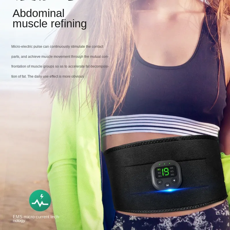 Massaggio corpo ricaricabile tramite USB - massaggiatore modellante per l'allenamento della pancia 19 stimolazione muscolare Cintura in grafene_voghion.com