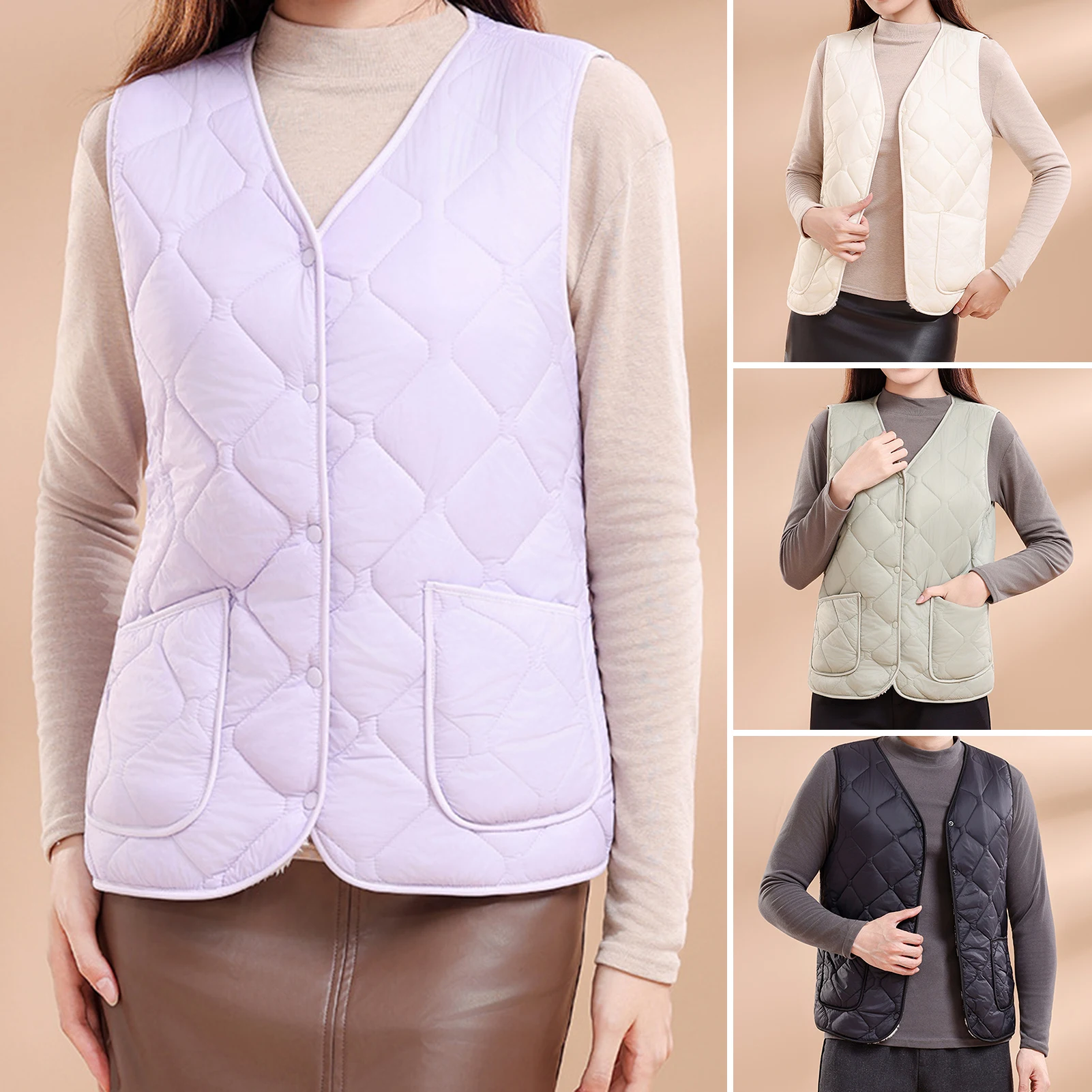 Vogrtcc Gilet D'hiver En Duvet De Canard Pour Hommes, Veste Sans Manches Décontractée Avec Poche