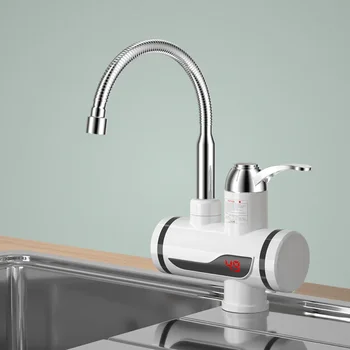 ก๊อกน้ำร้อนทันทีในครั้งเดียว 3 วินาที พร้อมระบบควบคุมอุณหภูมิที่ปรับได้ - ก๊อกน้ำร้อนไฟฟ้าแบบตั้งโต๊ะสำหรับอ่างล้างจาน 1