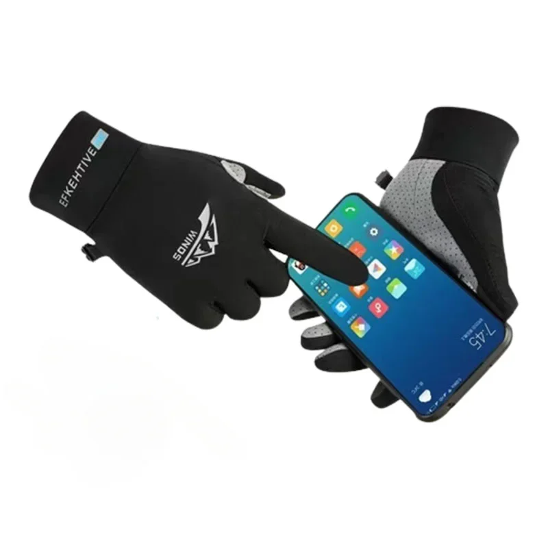 Fishing Gloves Cycling Gloves Sun Protection Breathable Anti-slip Anti-UV Sport Ice Silk Outdoor Running Men Women