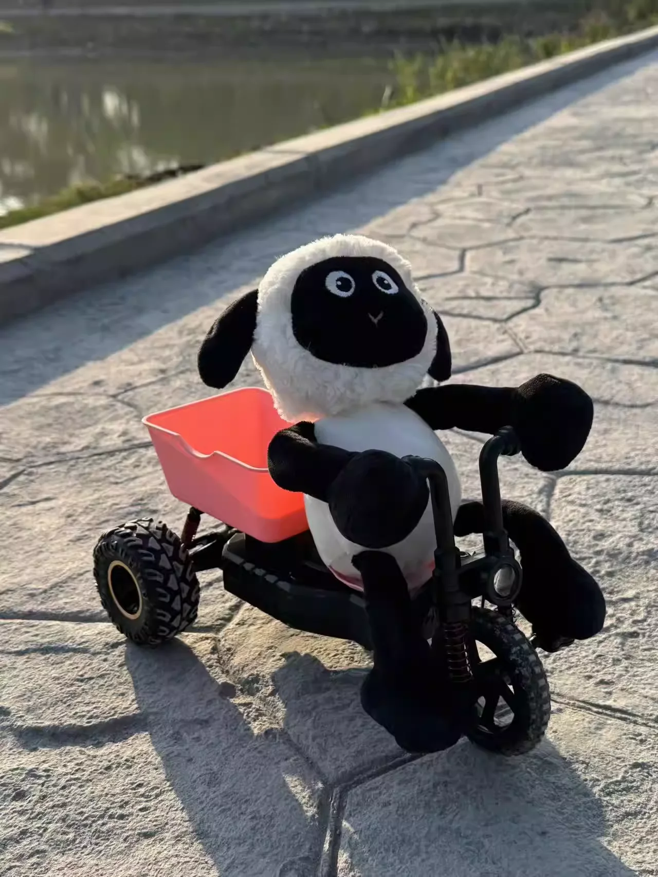 Voiture RC Lamb Tricycle Drift Haute Vitesse - Rose/Vert