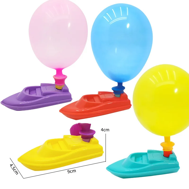 8 Stücke Bunte DIY Racing Ballon Boot Wissenschaft Experiment Pädagogisches Spielzeug für Kinder Geburtstag Party Gefälligkeiten Pinata Füllstoff Goodie Bag – Detail 6