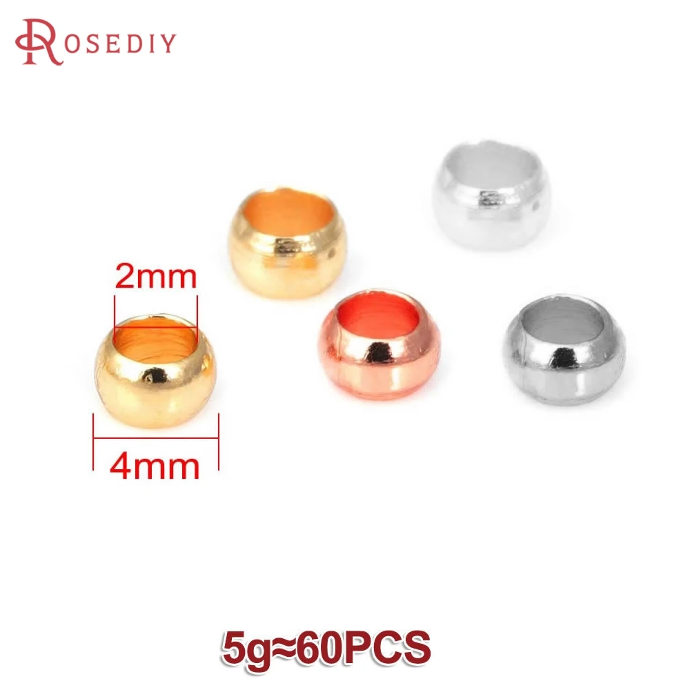 Elegant 18K Gold-Tone Brass Beads