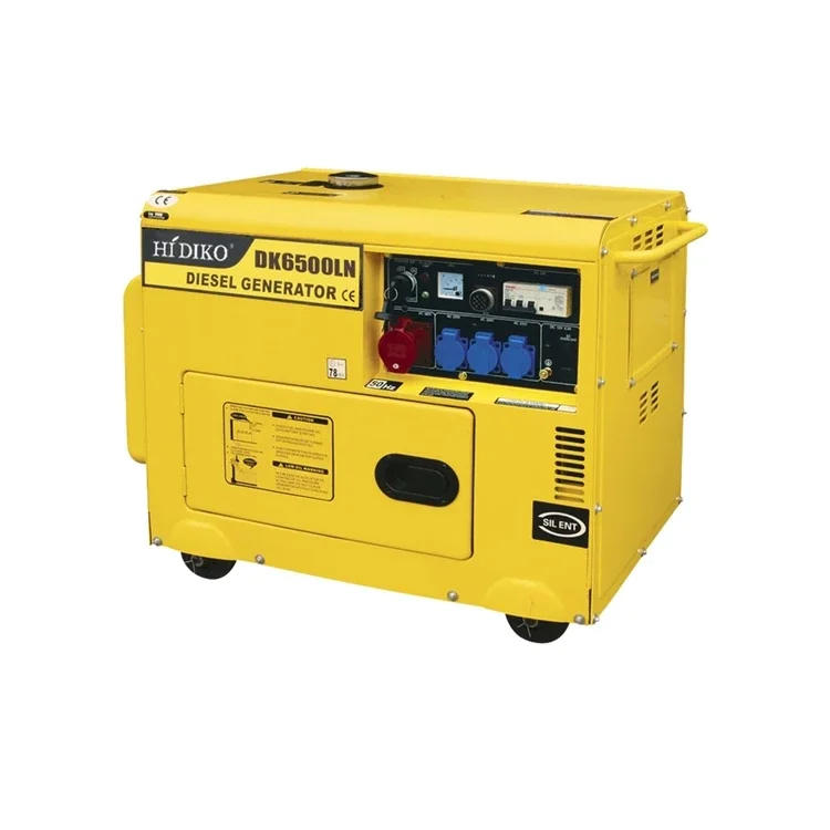 Super Silent Diesel Generator 7.5 kVA Generator 5.0kW Portable Diesel Generator Electric Start