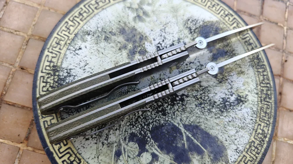 JUFULE Emerson CQC7 60 HRC Real 154CM Customized Micarta Titanium