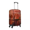 Custom Fashion Abstract Leather Textures Luggage Cover Protector Washable 3D Medieval Pattern Travel Suitcase Covers 2