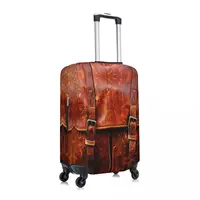 Custom Fashion Abstract Leather Textures Luggage Cover Protector Washable 3D Medieval Pattern Travel Suitcase Covers 2