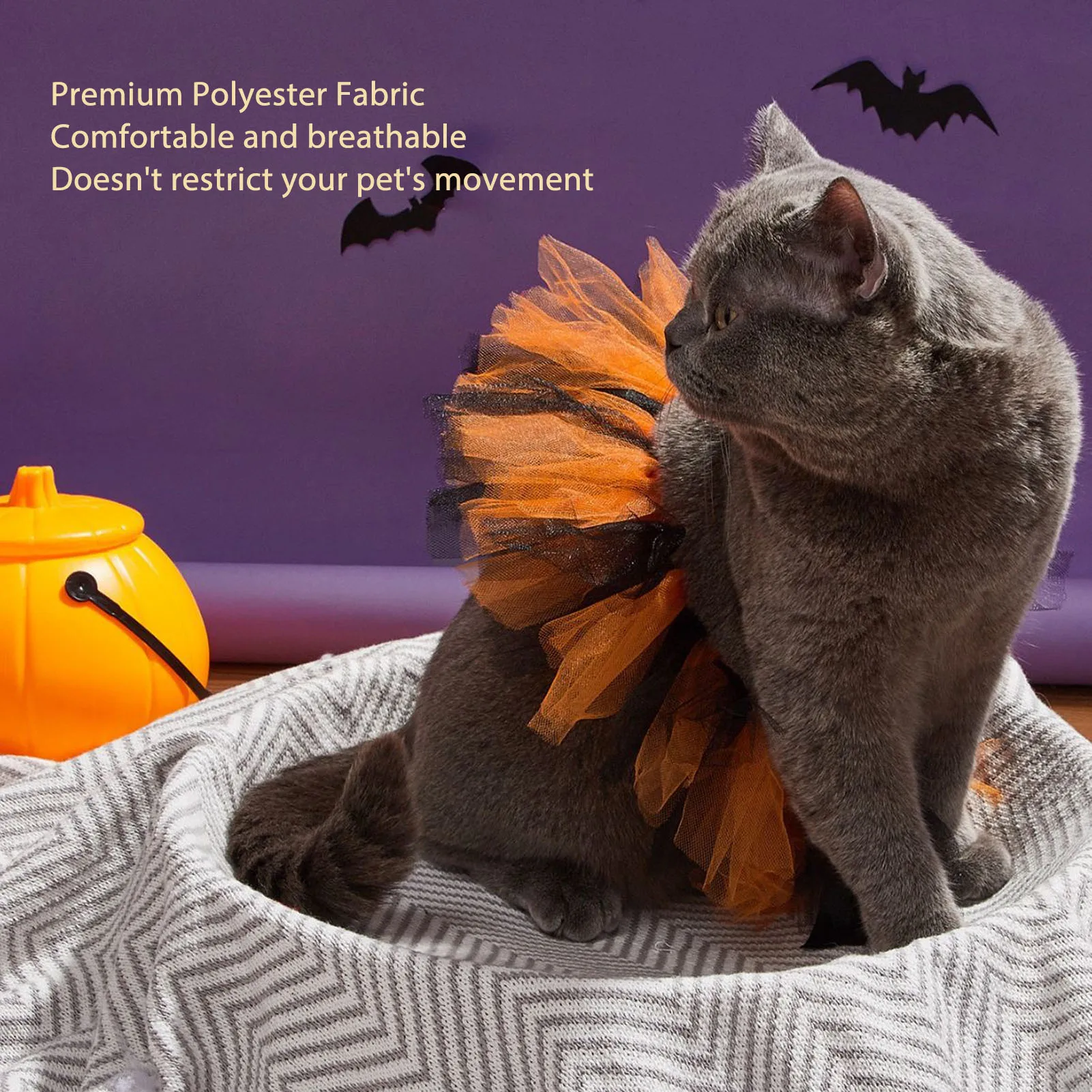 Pet Clothes Halloween Skirt Breathable Fashionable Puppy Cat Costume For Halloween Party Stage Performance