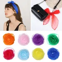 Red Color for Handbag Juggling Performance Props Dance Scarfs Music Scarves for Kids Square Silk Scarf 1