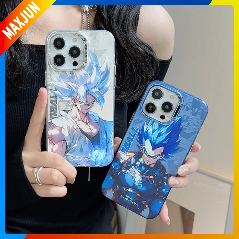 

Dragon Ball Anime Figure First Edition Kakarotto Anime Merchandise Goku Iphone14Pro Max Vegeta Plating Phone Case One Size